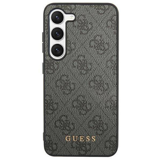 Original Case SAMSUNG GALAXY S24+ Guess Hard Case 4G Metal Gold Logo (GUHCS24MG4GFGR) black