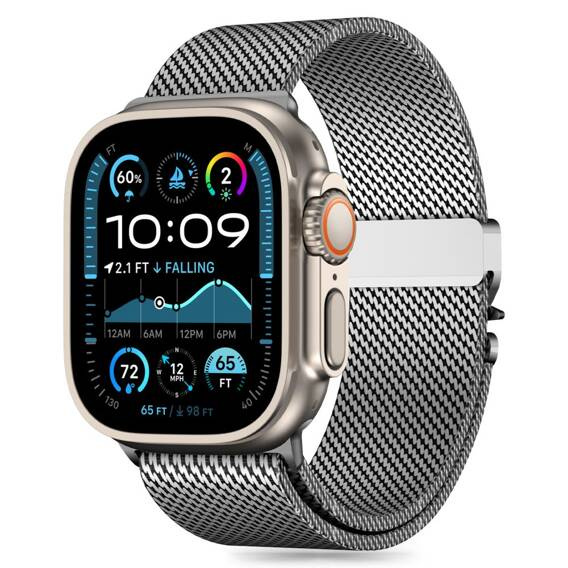 Case APPLE WATCH 6 / 7 / 8 / 9 / 10 / SE / ULTRA 1 / 2 (44 / 45 / 46 / 49 MM) Tech-Protect Milano silver