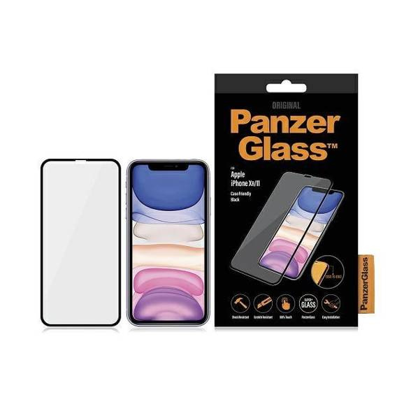 Tempered Glass 5D IPHONE 11 / XR PanzerGlass E2E Super+ Case Friendly black