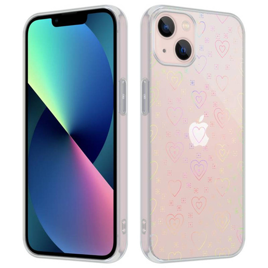 Case XIAOMI REDMI 10C Luminous Hearts Case transparent