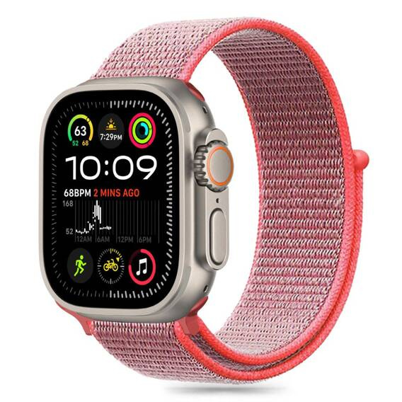 Strap for APPLE WATCH 6 / 7 / 8 / 9 / 10 / SE (40 / 41 / 42 MM) Tech-Protect Nylon Hot Pink