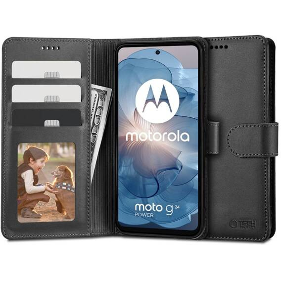 Case MOTROLA MOTO G24 / G24 POWER / G04 Tech-Protect Wallet black