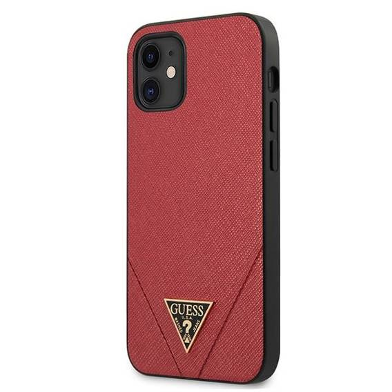 Original Case IPHONE 12 MINI 5,4" Guess GUHCP12SVSATMLRE red