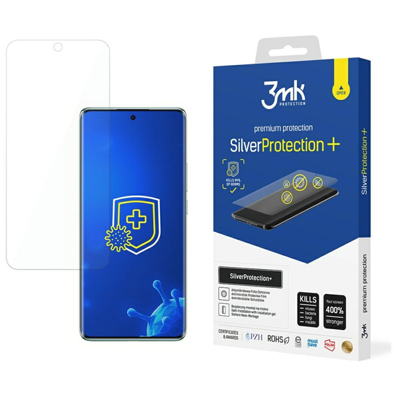 Folia Antymikrobowa OPPO RENO 12 PRO Montowana na mokro 3mk SilverProtection+
