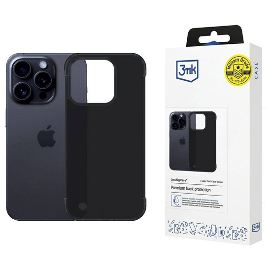 Case IPHONE 16 PRO MAX 3MK Just20g Matt Case black