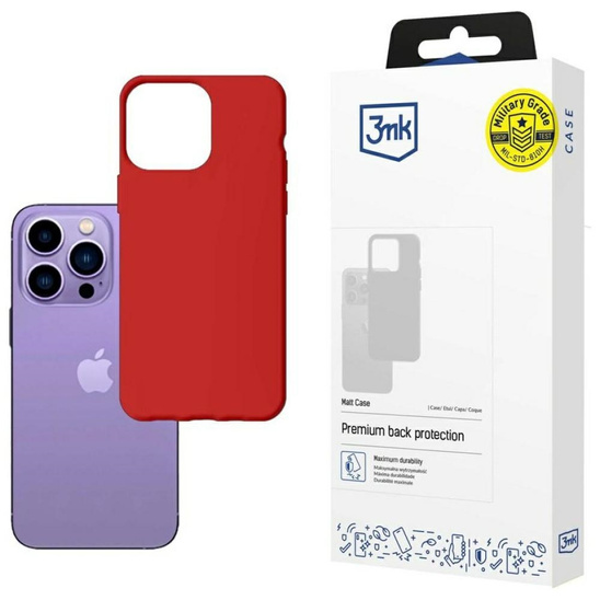 Case IPHONE 14 PRO 3mk Matt Case strawberry