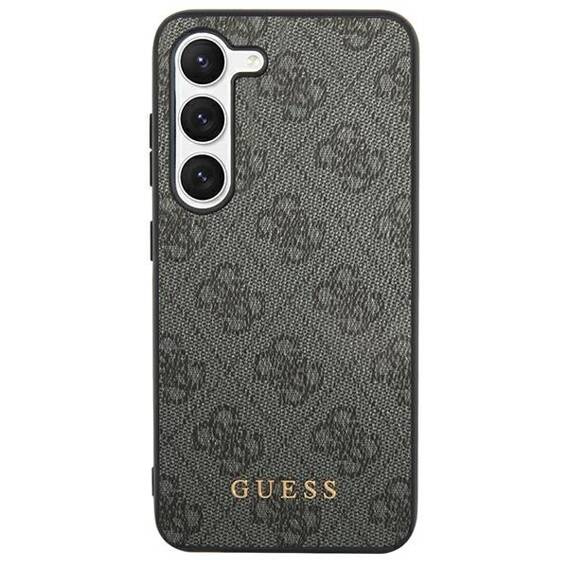 Oryginalne Etui SAMSUNG GALAXY S24 ULTRA Guess Hard Case 4G Metal Gold Logo (GUHCS24LG4GFGR) czarne