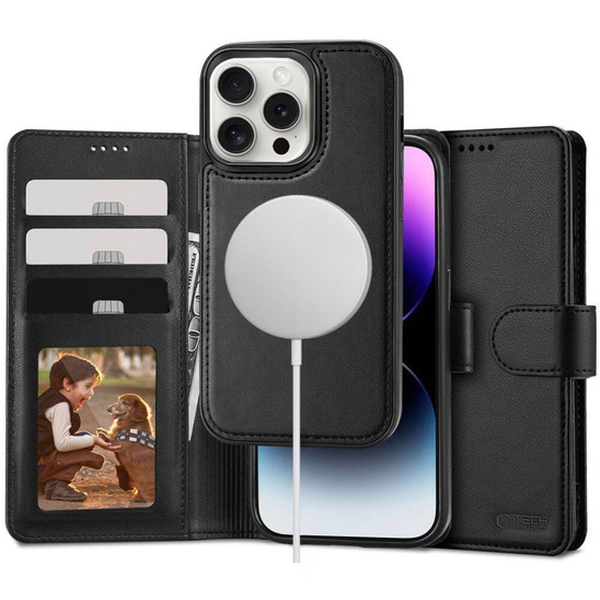 Case IPHONE 16 PRO MAX Tech-Protect Wallet MagSafe black