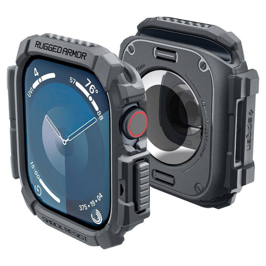 Case APPLE WATCH 10 (46MM) Spigen Rugged Armor Dark gray