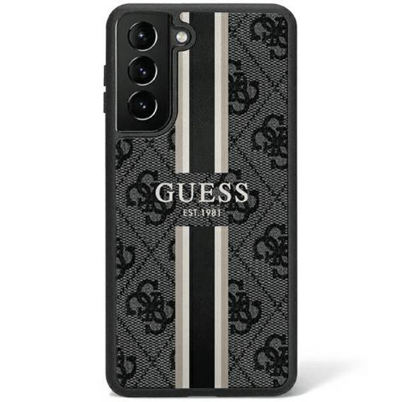 Original Case SAMSUNG GALAXY S23 Guess Hardcase 4G Printed Stripe (GUHCS23SP4RPSK) black