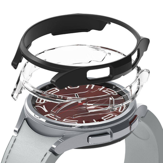 Etui SAMSUNG GALAXY WATCH 6 CLASSIC (43MM) Ringke Slim 2-pack czarne transparentne