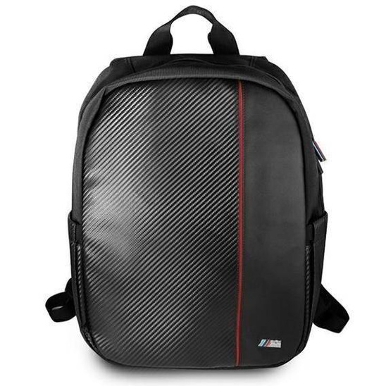 Backpack LAPTOP 16" BMW Carbon Red Stripe (BMBPCO15CAPRBK) black