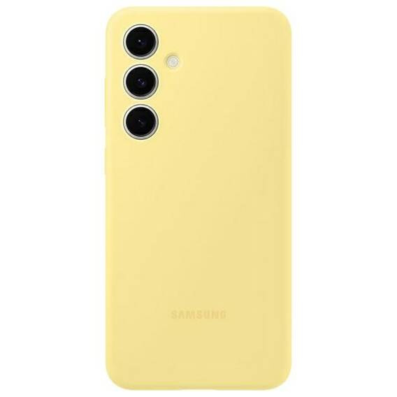 Original Case SAMSUNG GALAXY S24 FE Samsung Silicone Case (EF-PS721CYEGWW) yellow