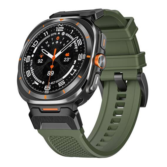 Strap for SAMSUNG GALAXY WATCH ULTRA (47MM) Tech-Protect Delta Pro Hunter green