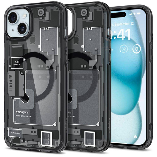 Etui APPLE IPHONE 15 PLUS Spigen Ultra Hybrid Mag MagSafe Zero One