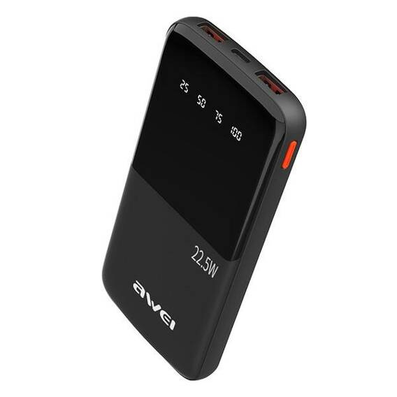 AWEI PowerBank P10K 10000 mAh 22.5W black/black
