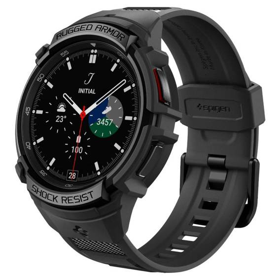 Strap for SAMSUNG GALAXY WATCH 6 CLASSIC (47MM) Spigen Rugged Armor "Pro" Matte black