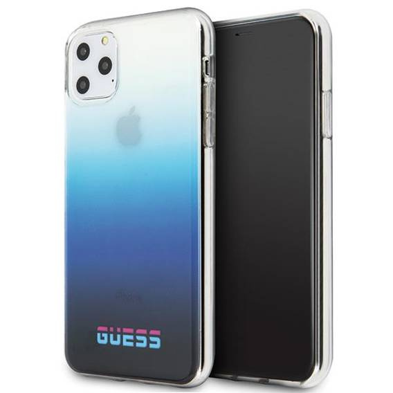 Original Case IPHONE 11 PRO MAX Guess Hard Case California (GUHCN65DGCNA) Gradient blue