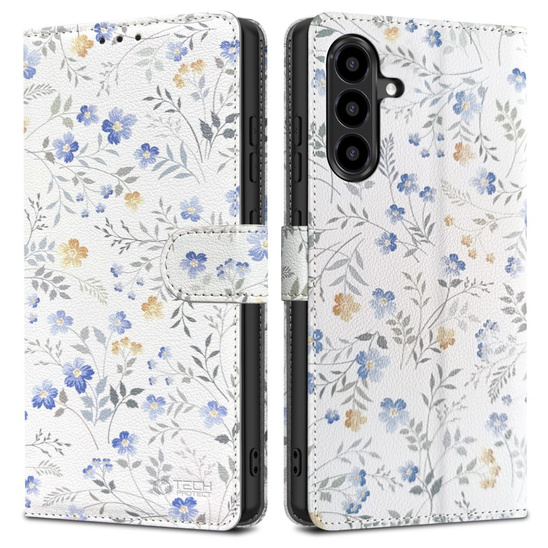 Case SAMSUNG GALAXY A56 5G Tech-Protect Wallet Spring Flowers