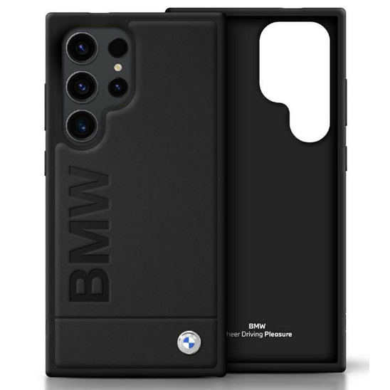 Case SAMSUNG GALAXY S25 ULTRA BMW Leather Big Wordmark black