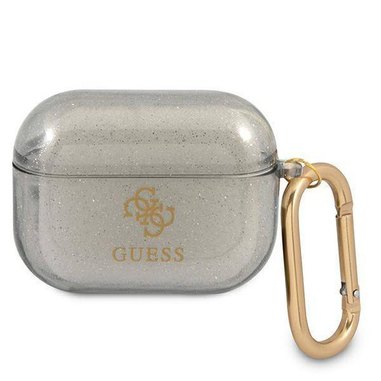 Case APPLE AIRPODS PRO Guess Glitter Collection (GUAPUCG4GK) black