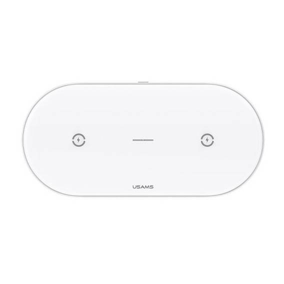 USAMS Ład. indukcyjna US-CD120 10W Dual biały/white CD120JN01
