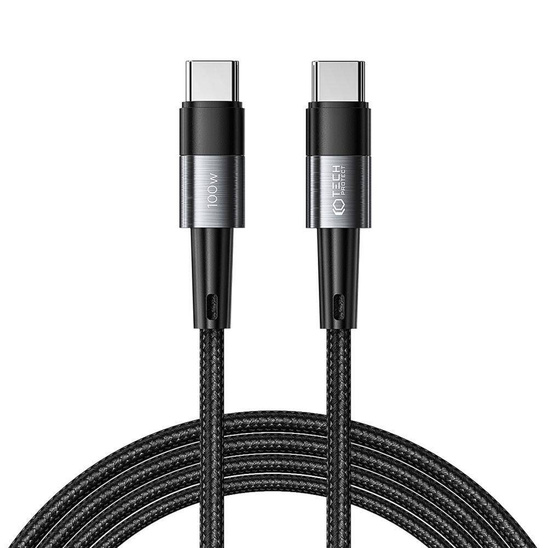 Cable 5A PD100W 2m USB-C - USB-C Tech-Protect Ultraboost grey