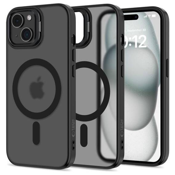 Case for IPHONE 15 Tech-Protect MagStand MagSafe Matte black