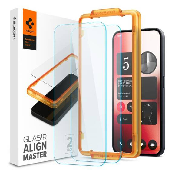 Tempered Glass NOTHING PHONE 2A Spigen ALM Glas.tr 2-pack Clear