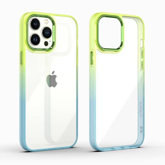 Case APPLE IPHONE 15 MX Rainbow green-blue