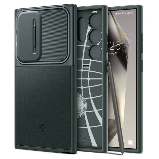 Case SAMSUNG GALAXY S24 ULTRA Spigen Optik Armor Abyss Green