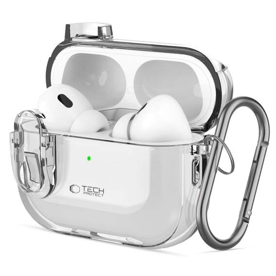 Case APPLE AIRPODS PRO 1 / 2 Tech-Protect Slim Hook Clear transparent