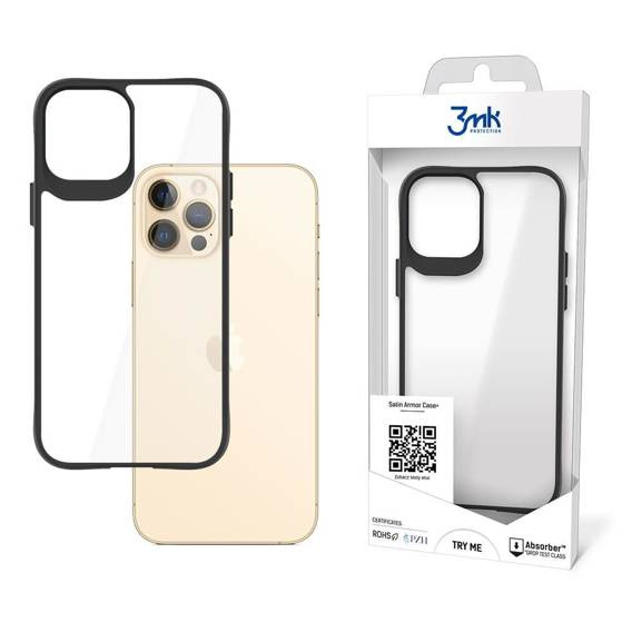 Etui IPHONE 12 PRO MAX 3MK Satin Armor Case+ transparentne