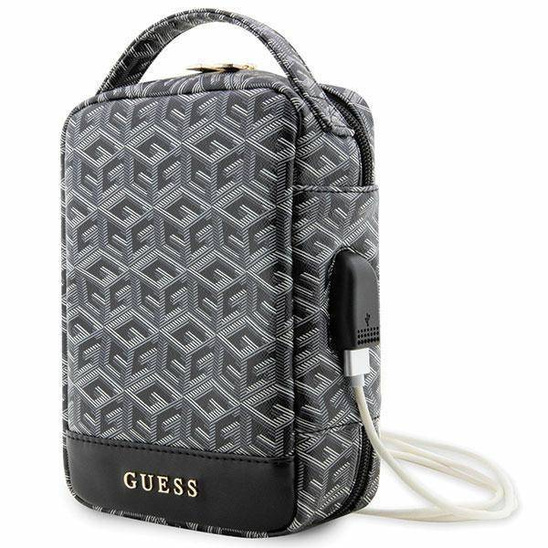 Bag Guess GCube Stripes (GUHBHGCFSEK) black