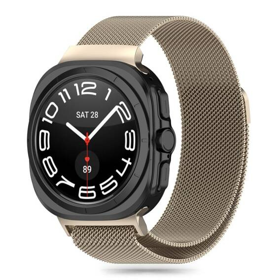 Strap for SAMSUNG GALAXY WATCH ULTRA (47MM) Tech-Protect Milaneseband gold