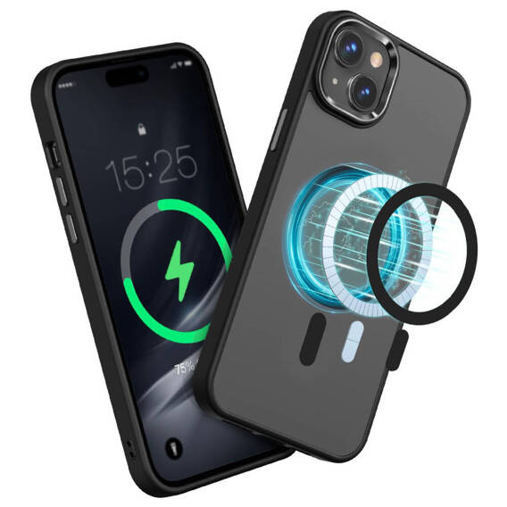 Etui APPLE IPHONE 15 Matt MagSafe czarne