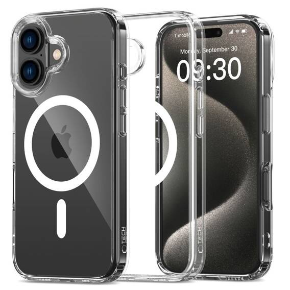 Case IPHONE 16 PLUS Tech-Protect FlexAir Hybrid MagSafe Clear transparent