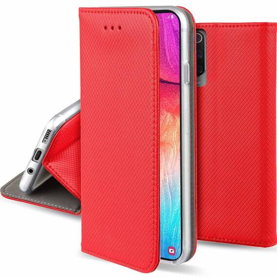 Etui SAMSUNG GALAXY A55 5G Portfel z Klapką Flip Magnet czerwone