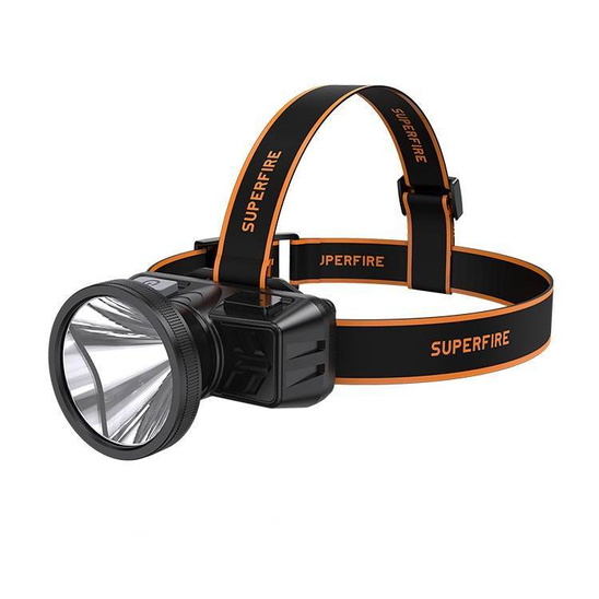 Headlamp Superfire HL51, 160lm, USB