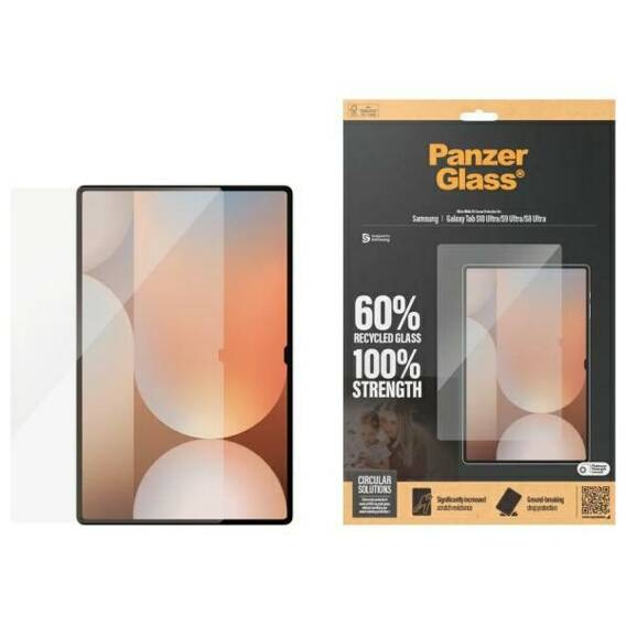 Tempered Glass SAMSUNG GALAXY TAB S8 ULTRA / S9 ULTRA / S10 ULTRA 14.6 PanzerGlass Ultra-Wide Fit Screen Protection (7380)