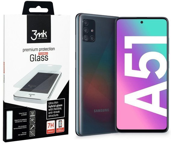 Szkło hartowane SAMSUNG GALAXY A51 3MK Folia Flexible Glass