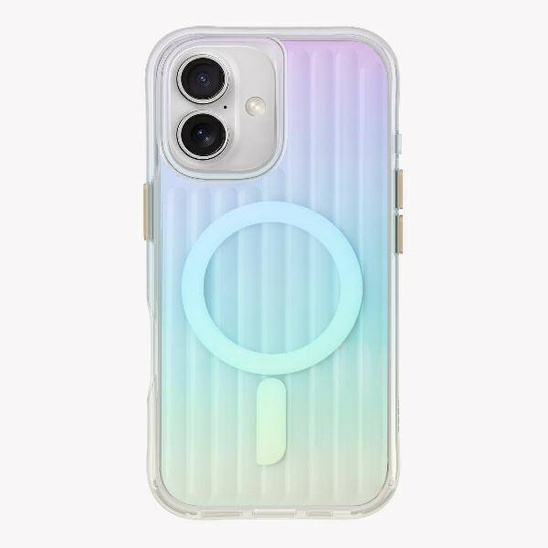 Case IPHONE 16 UNIQ Coehl Linear Magnetic Charging Opal transparent