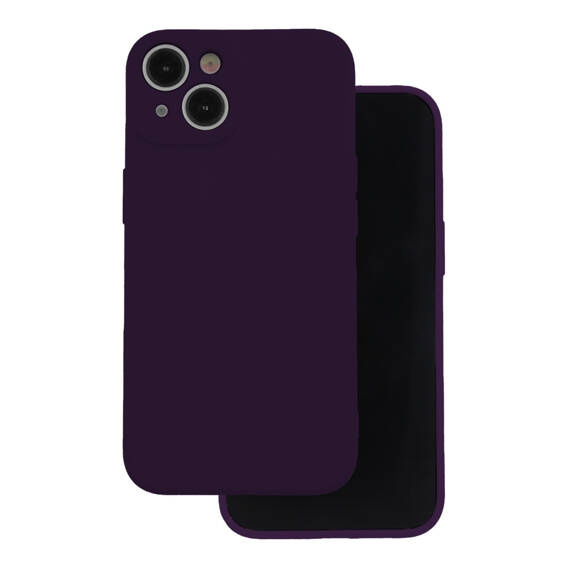 Etui IPHONE 16 PLUS Silicone Case Elastyczne Silikonowe śliwkowe