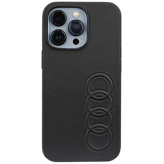 Oryginalne Etui IPHONE 13 PRO Audi Synthetic Leather (AU-TPUPCIP13P-TT/D1-BK) czarne