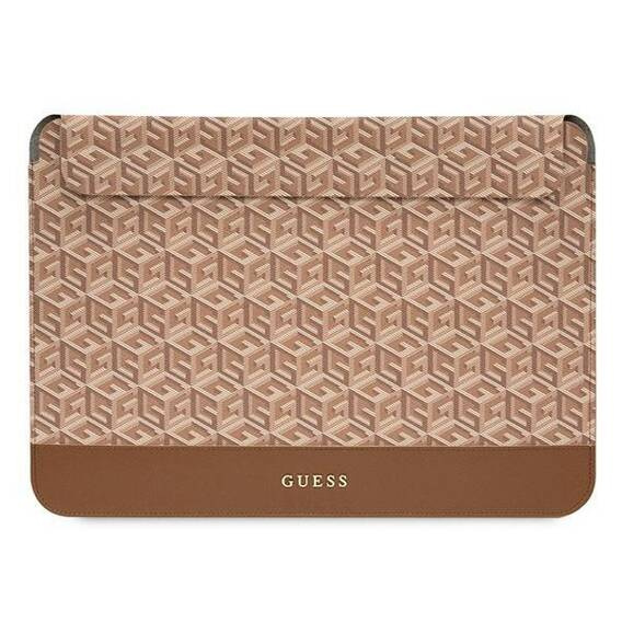 Oryginalne Etui LAPTOP 16" Guess Sleeve GCube Stripes (GUCS16HGCFSEW) brązowe