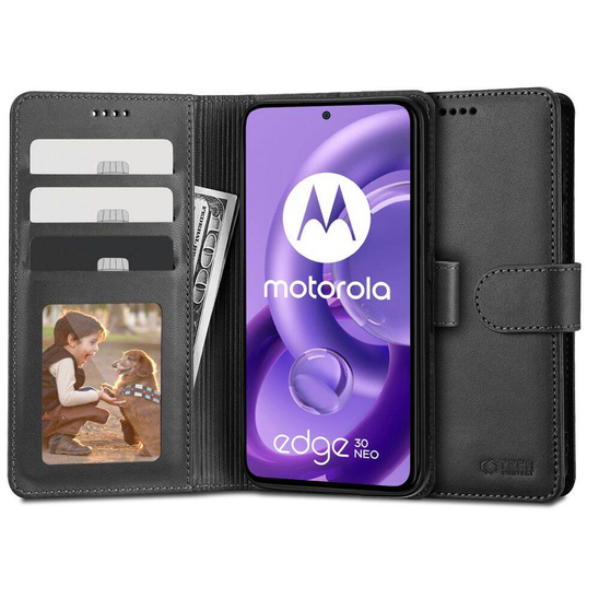 Etui MOTOROLA EDGE 30 NEO Tech-Protect Wallet czarne