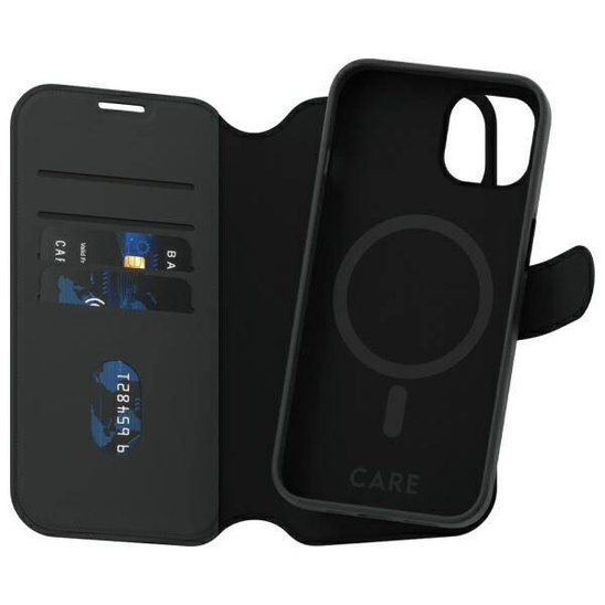 Case IPHONE 13 / 14 CARE by PanzerGlass Feature Tango 2in1 Wallet MagSafe 1160 black