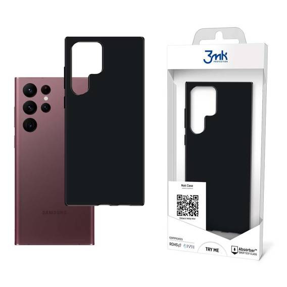 Etui SAMSUNG GALAXY S22 ULTRA 3MK Matt Case czarne