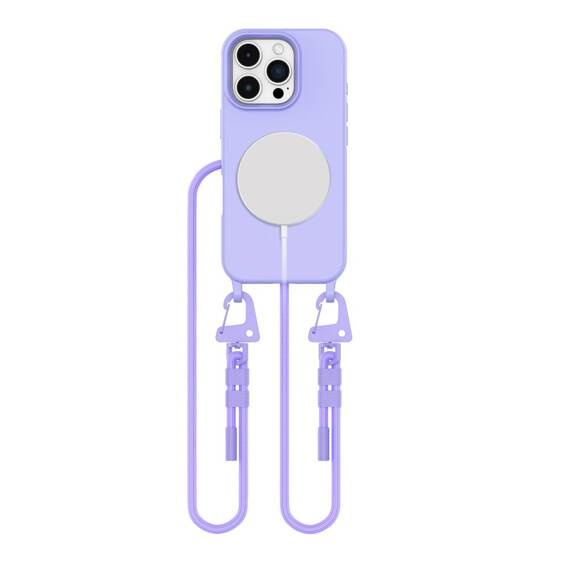 Case IPHONE 16 PRO Tech-Protect Magnecklace MagSafe lavender