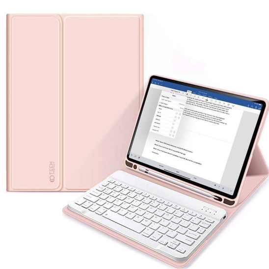 Case APPLE IPAD 11.0" (11GEN) 2025 / 10.9" (10GEN) 2022 Tech-Protect SC Pen + Keyboard pink